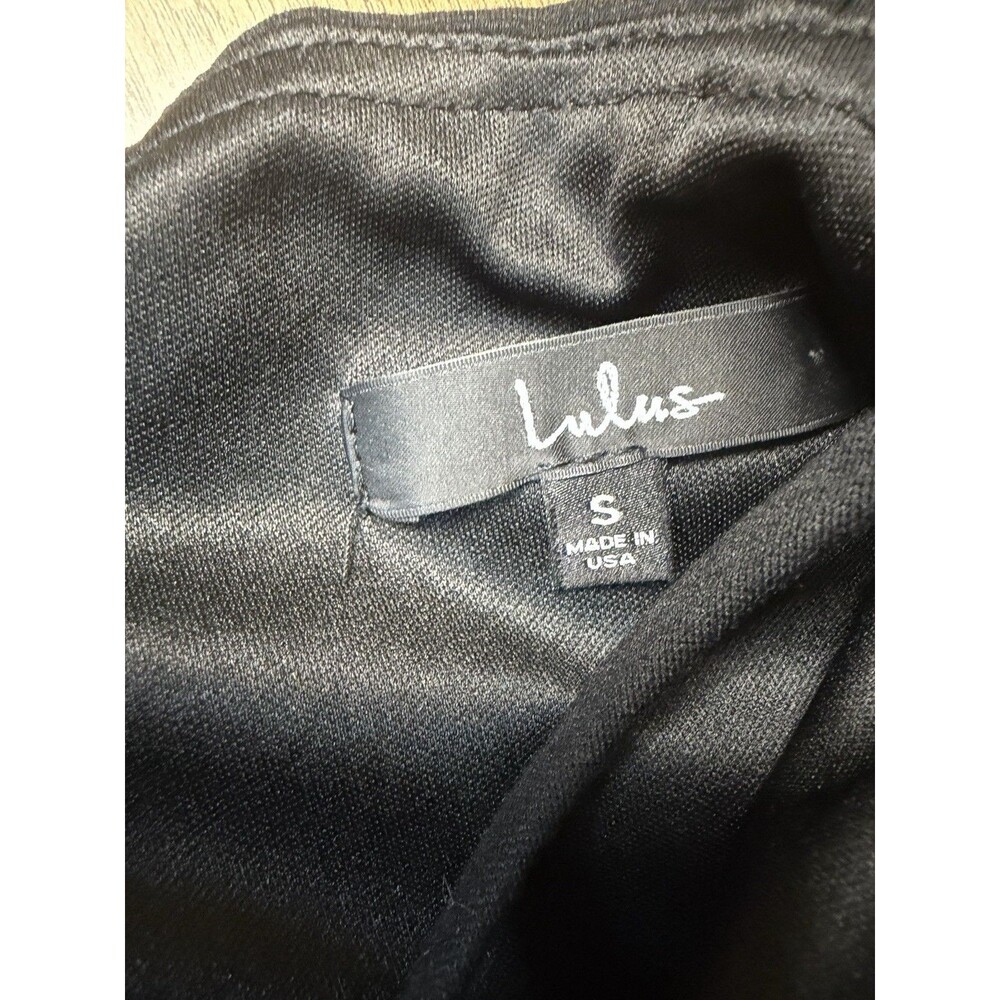 Lulus Black Bodycon Mini Dress Chic Little Black Dress Women’s Small - Picture 8 of 9